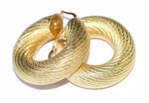 gold hoop earrings